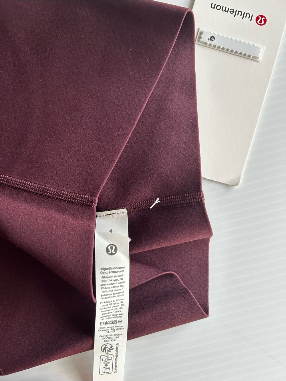 Lululemon Glow Up Super-High-Rise Tight 25”Magenta purple - Picture 5 of 6